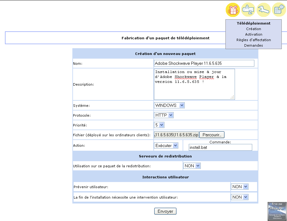 OCS Inventory - Déployer Adobe Shockwave Player : Tutoriels Logiciels ...